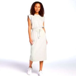 COPY - NWT CALIA Cream Terry Soft Tie Waist Midi Dress- XL